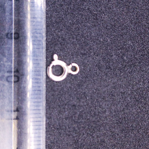 925 Ayar Gümüş Yuvarlak Halkalı Simit Kilit – 6 mm