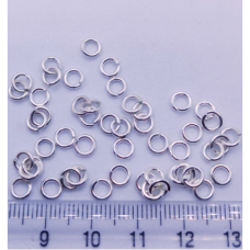 925 Ayar Gümüş 5 mm Kalın Bağlantı Halkası