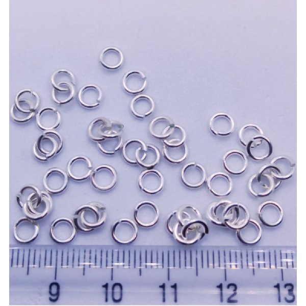 925 Ayar Gümüş 5 mm Kalın Bağlantı Halkası