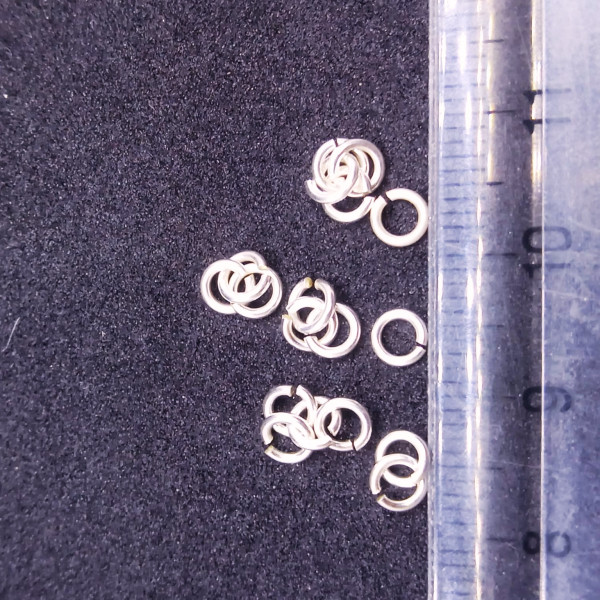 925 Ayar Gümüş Halka Takı Aparatı 4 mm x 80 Mikron