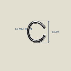 8x1.50 mm Metal Renk C Bağlantı Halkası (Minimum Alım: 1000 Adet)