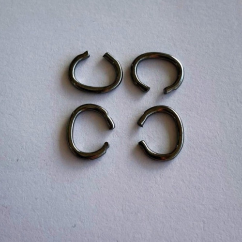 9x1.5 mm Füme Renk Metal C Bağlantı Halkası (Min. 1000 Adet)