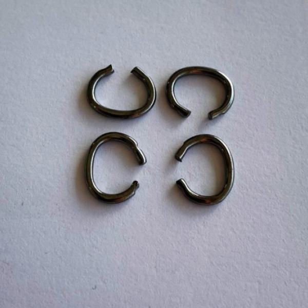 9x1.5 mm Füme Renk Metal C Bağlantı Halkası (Min. 1000 Adet)