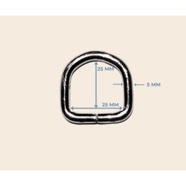 25 mm x 25 mm x 5 mm Metal Renk D Halka | Takı ve Aksesuar Malzemeleri 25 mm x 25 mm x 5 mm Metal Renk D Halka | Takı ve Aksesuar Malzemeleri