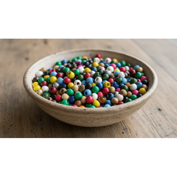Ahşap Boncuk 10 mm | 500 Adet