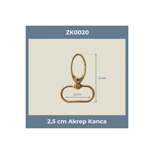 2,5 CM Akrep Kanca Gold Renk – Metal Anahtarlık ve Çanta Askı Aparatı (Min. 100 Adet) 2,5 CM Akrep Kanca Gold Renk – Metal Anahtarlık ve Çanta Askı Aparatı (Min. 100 Adet)