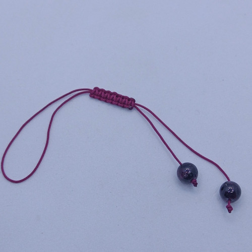 Granat Taşlı Çanta Aksesuarı – Doğal Taşlı Şık Tasarım, Tekli Satış
