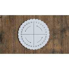 Dairesel El örgüsü takı ve bileklik Plakası