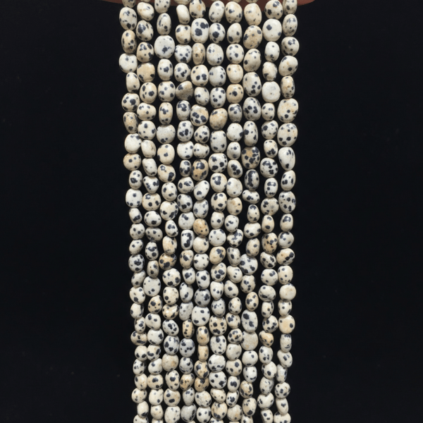 Amorf Doğal Dalmaçyalı Jasper Taşı Dizi – 35 cm Doğal Taş