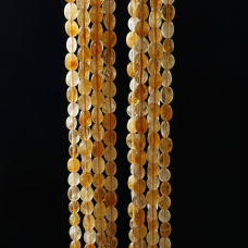 Amorf Sitrin Doğal Taş Dizi – 38 cm (48-50 Adet)