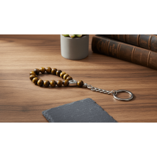 Kaplangözü Taşı Tesbih Anahtarlık – Doğal Taşın Gücü ve Şıklığı