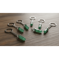 Aventurin Taşlı Anahtarlık – Şans, Bolluk ve Pozitif Enerji Veren Doğal Taş