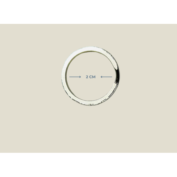 2 cm Ezme Metal Anahtarlık Halkası
