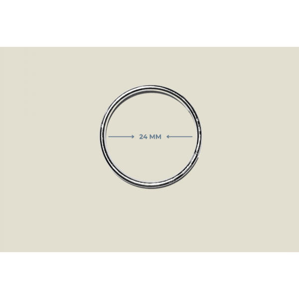 24 mm Çift Sargı Metal Anahtarlık Halkası