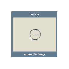 8 mm Çift Sargı Anahtarlık Halkası – Metal Renk (Toplu Satış Minimum 1000 Adet)
