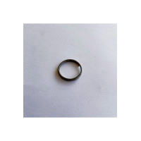 21 mm Füme Çift Sargı Metal Anahtarlık Halkası