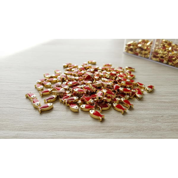 Altın Kaplama Mineli Balık Takı Ara Malzemesi – Uyumlu ve Şık Tasarım İçin