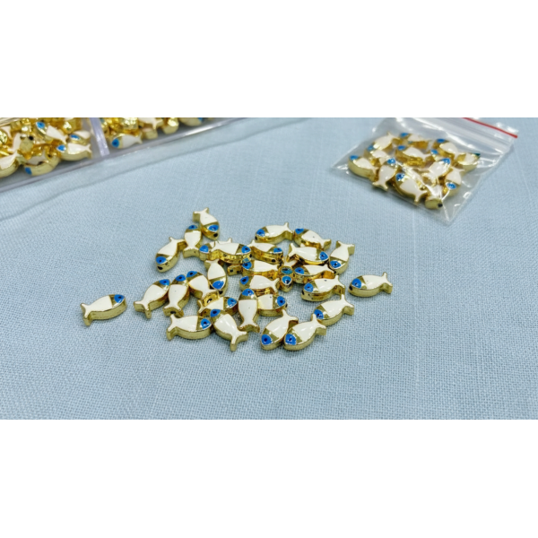 Altın Kaplama Mineli Balık Takı Ara Malzemesi – Uyumlu ve Şık Tasarım İçin