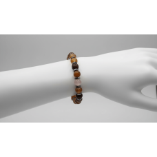 Akik ve Hematit Doğal Taş Bileklik – Güç, Denge ve Zarafet