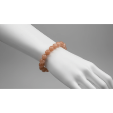 Ay Taşı Doğal Taş Bileklik – 10 mm Fasetli Küre Kesim | SERRAADA