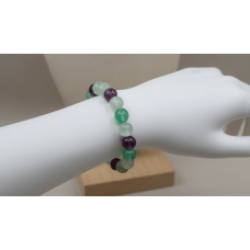 Florit Doğal Taş Bileklik – 10 mm Küre Kesim | SERRAADA