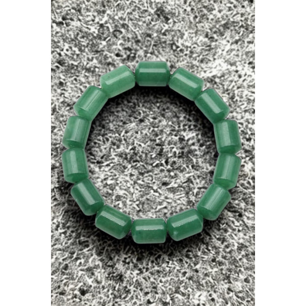 Aventurin Doğal Taş Bileklik - 10x14 mm Özel Kesim Silindir