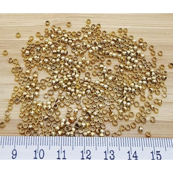 Pirinç Kapalı Bit Kapama 2,5 mm Altın Kaplama | Takı Malzemesi Gram Satış