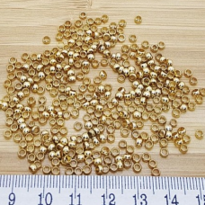 Pirinç Kapalı Bit Kapama 3 mm Altın Kaplama | Takı Malzemesi Gram Satış