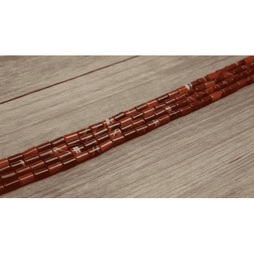 Akik Doğaltaş – 8x15 mm Silindir Kesim Dizi Taş | Denge ve Şıklık