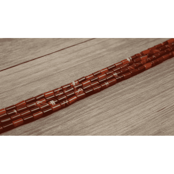 Akik Doğaltaş – 8x15 mm Silindir Kesim Dizi Taş | Denge ve Şıklık