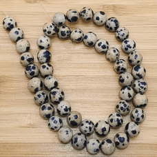 Dalmaçyalı Jasper 8 mm Küre Dizi Taş Doğal Enerjiyle Tasarımlarınıza Güç Katın