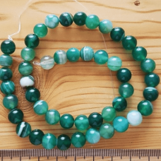 Doğal Akik 8 mm Küre Dizi Taş Ruhsal Denge ve Estetik Güç Bir Arada