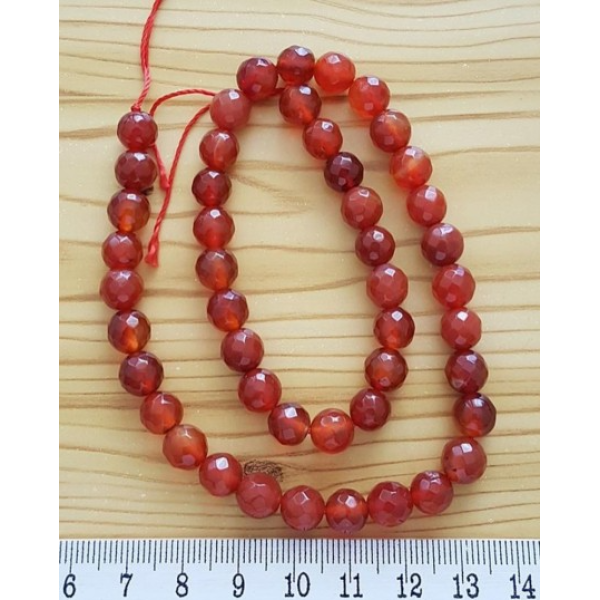 Doğal Akik Taşı 8 Mm Faset Kesim Dizi Satış
