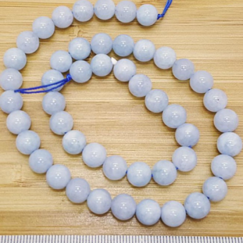Doğal Akuamarin Taşı Dizi Satış 8 Mm