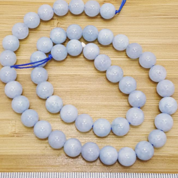 Doğal Akuamarin Taşı Dizi Satış 8 Mm