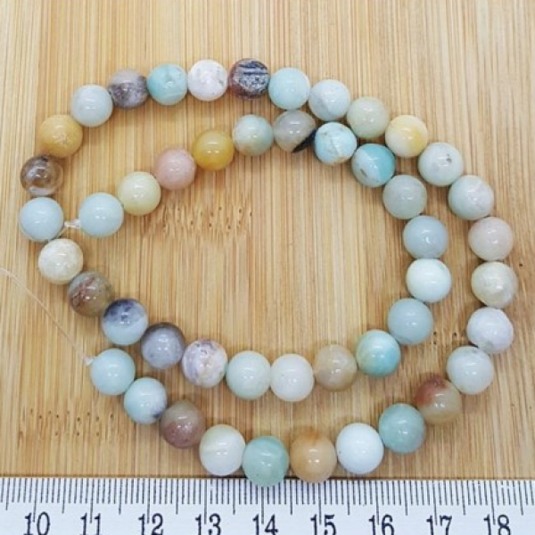 Doğal Amazonit Taşı 8 Mm Dizi Satış