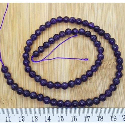 Doğal Ametist Taşı 6 Mm Küre Dizi Satış