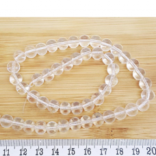 Doğal Kristal Kuvars Taşı 8 mm Küre Kesim Dizi 