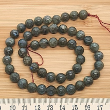 Doğal Labradorit 8 mm Küre Dizi Taş | Takı Tasarımında Mistik Enerji