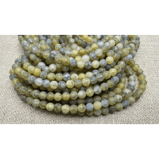 Doğal Mat Örümcek Akik Taşı 8 mm Küre Kesim Dizi Taş | Takı ve Aksesuar İçin