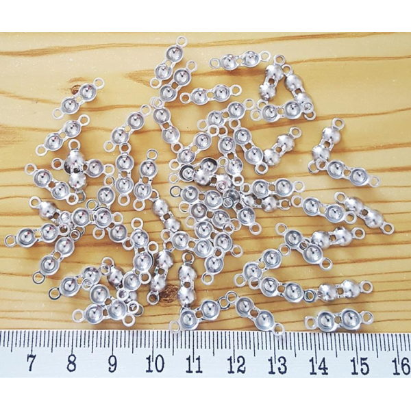 Çift Halkalı Düğüm Kapama – Misina Kapama Metal Renk 