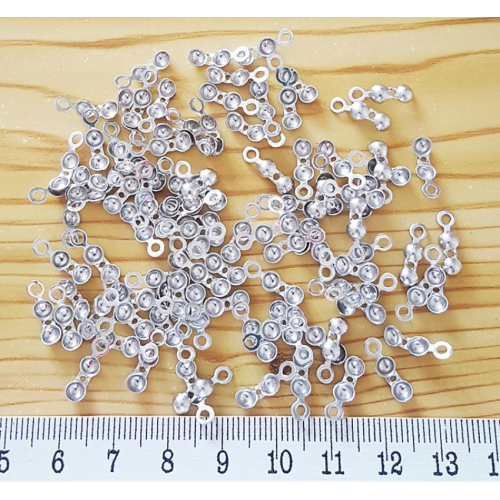 Pirinç Düğüm Kapama – Misina Kapama Metal Renk Halkalı (1 Çift / 2 Adet)