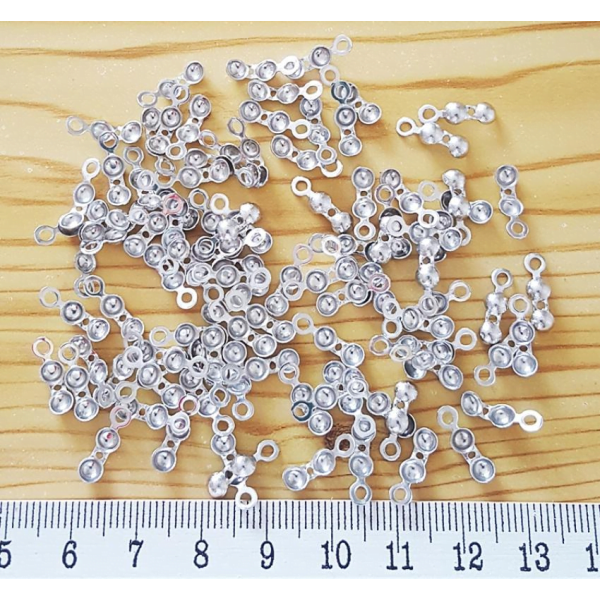 Pirinç Düğüm Kapama – Misina Kapama Metal Renk Halkalı (1 Çift / 2 Adet)