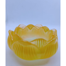 Manolya Çiçeği Model Epoksi Mum Altlığı – El Yapımı Dekoratif Mumluk