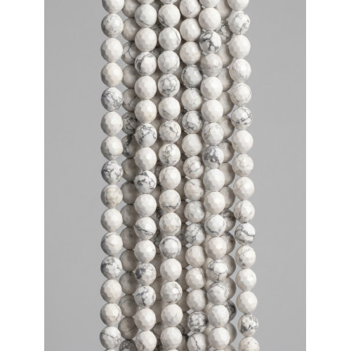 Havlit Doğal Taş Dizi - 10 mm Fasetli Küre Kesim (1 Dizi ~37 cm)