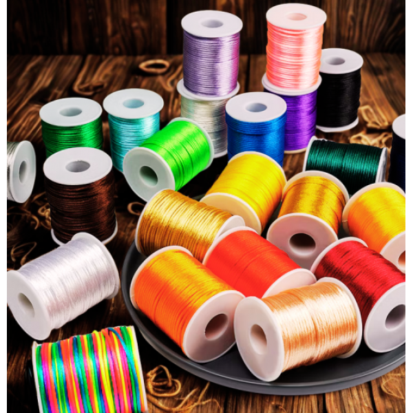 İnce Floş İp – Kolye ve Bileklik Yapımı İçin Takı Tasarım İpi Bobin Satış