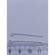 925 Ayar Gümüş 35 mm Halkalı Takı Çivisi İğnesi – Takı Yapım Malzemesi