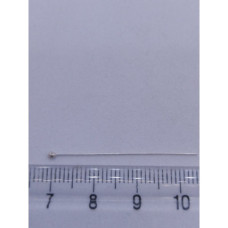 925 Ayar Gümüş 35 mm Top Başlı İnce Takı Çivisi İğnesi