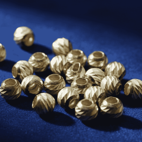 925 Ayar Gümüş Lazerli Mini Top Boncuk 4 mm | Parlak Takı Detayı