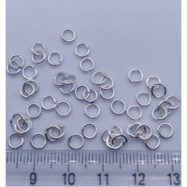 925 Ayar Gümüş 5 mm Kalın Bağlantı Halkası